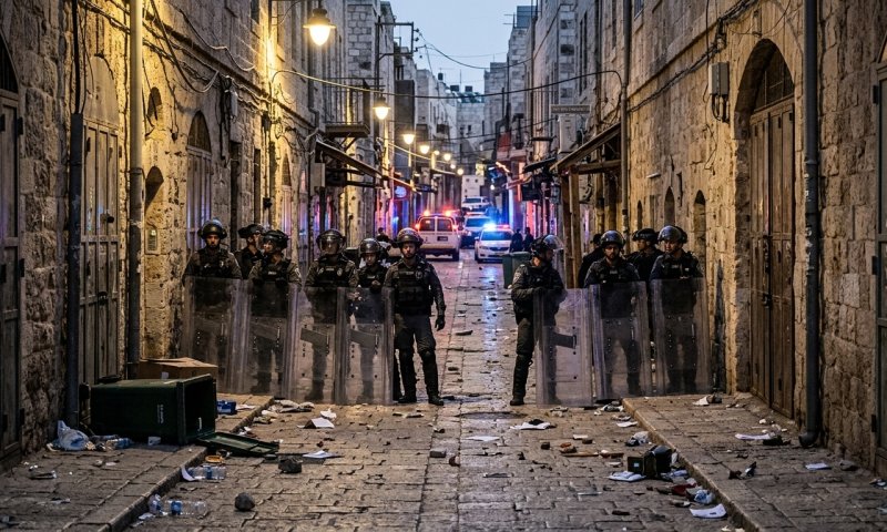 מהומות במאה שערים: שוטרים הותקפו בחפצים והשליכו רימוני הלם