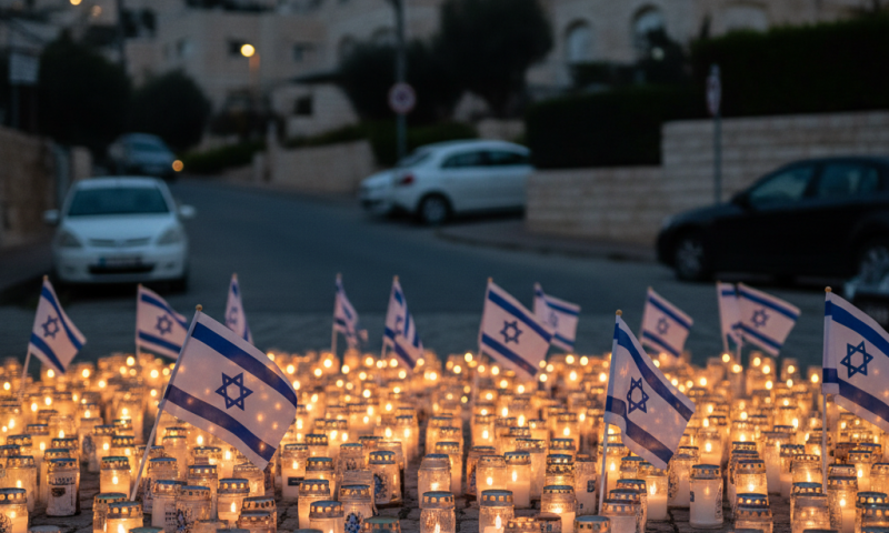 הרב ביטון נפרד משלושת ילדיו בעצרת הזיכרון בבית שמש