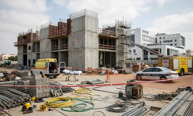 פועל בן 24 נפצע קשה לאחר שנקבר תחת עפר באתר בנייה