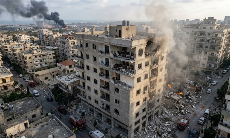 צה"ל תקף מצלמות ריגול של חיזבאללה שהוסתרו בבניין אזרחי בלבנון