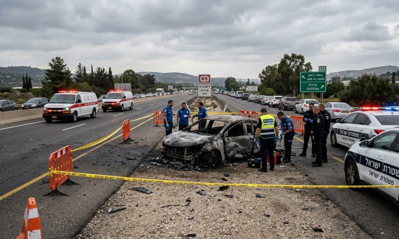 רכב התפוצץ סמוך לאום אל-פחם: שני פצועים, בהם אחד במצב קשה