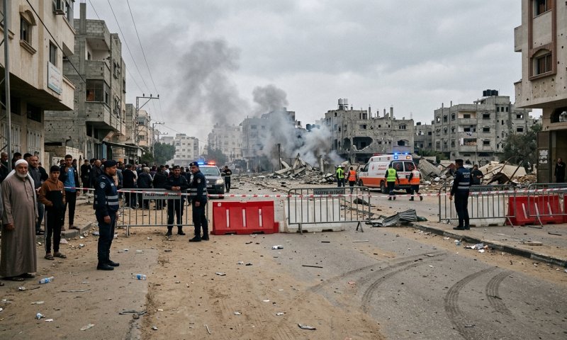 צה"ל תקף את מפקדת המשטרה הימית בחאן יונס וחיסל מחבלים