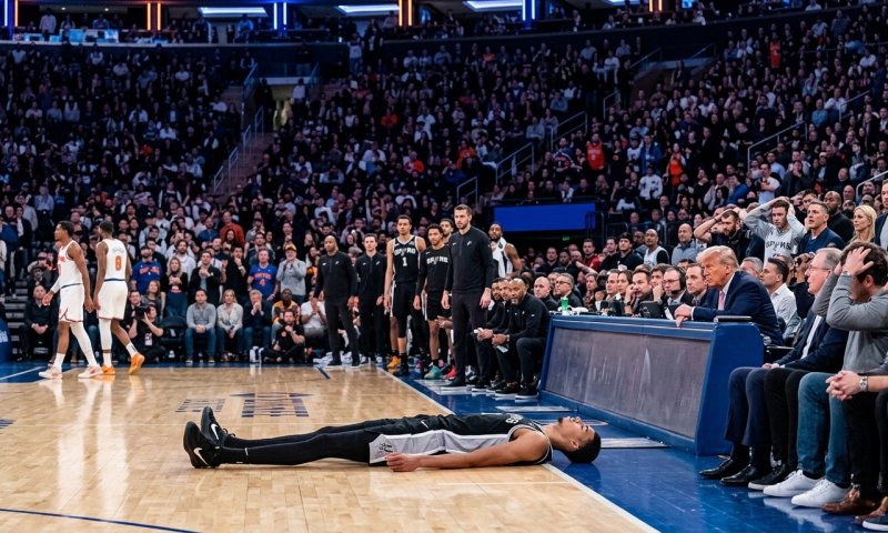 טראמפ ספג שריקות בוז בגמר ה-NBA בניו יורק