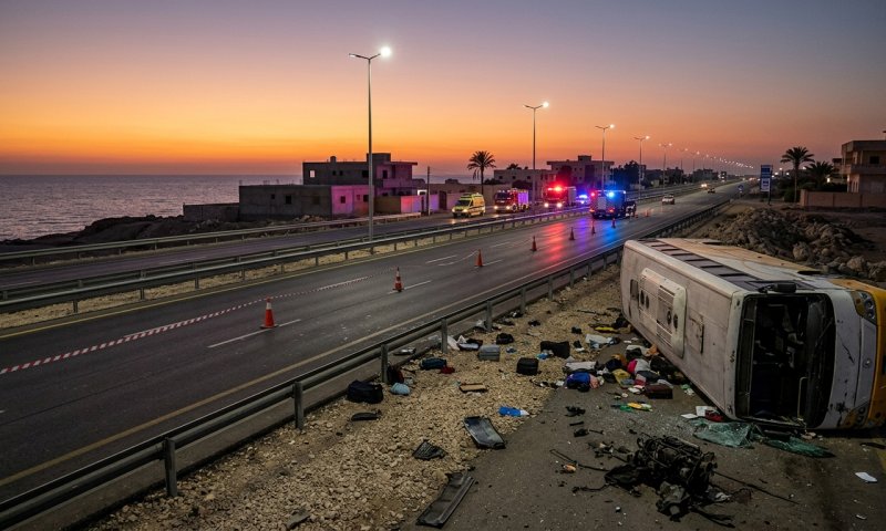 אסון בסיני: 16 הרוגים ו-28 פצועים בהתהפכות אוטובוס