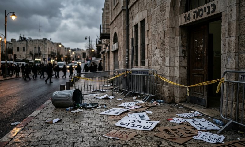אלימות בהפגנות החרדים; פרוש: "היועמ"שית והמפכ"ל התירו את דמנו"