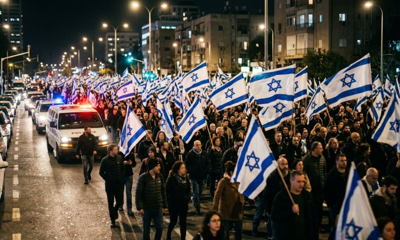 מאות יצאו לרחובות: גל ההפגנות ממשיך - חיפה וכרכור בוערות