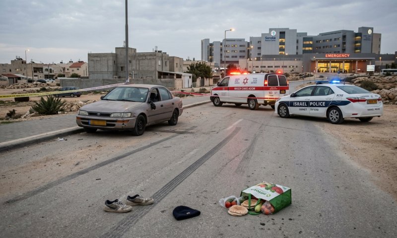 הולך רגל כבן 60 נפצע קשה מפגיעת רכב ברהט