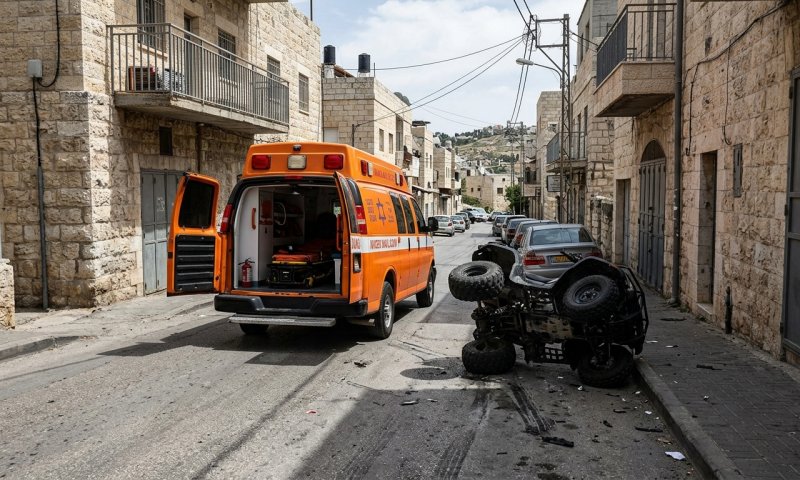 צעיר נפצע אנושות בהתהפכות טרקטורון בכפר עקב