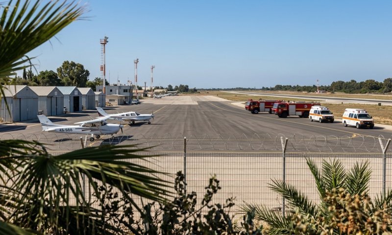 תנועה חריגה של כוחות הצלה בהרצליה: תרגיל חירום בנמל התעופה