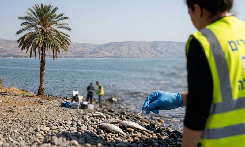 תעלומה בדרום הכנרת: דגים מתים, הרשויות בודקות