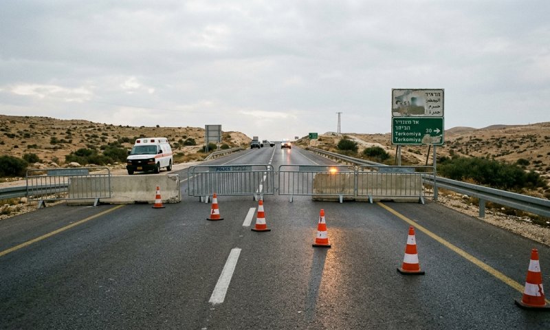 חשד לניסיון דריסת שוטרים באזור מעבר תרקומיא: הנהג נעצר
