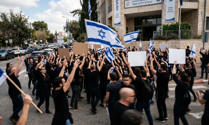 עשרות קיצוניים הפגינו נגד מועמד לניהול מסלול גיוס חרדים בצה"ל