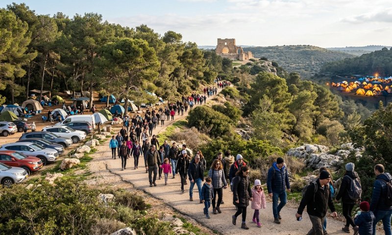 למרות החום: 50 אלף ישראלים טיילו בשבת בשמורות הטבע