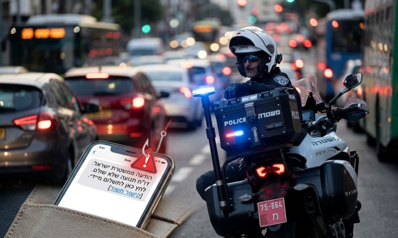 המשטרה מזהירה: גל הודעות SMS על דו"חות תנועה מזויפים