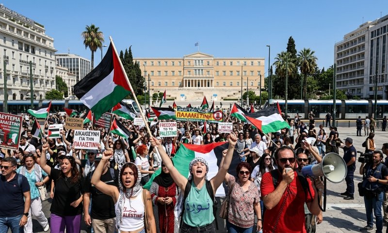 אזהרה לישראלים באתונה לקראת הפגנה פרו-פלסטינית הלילה