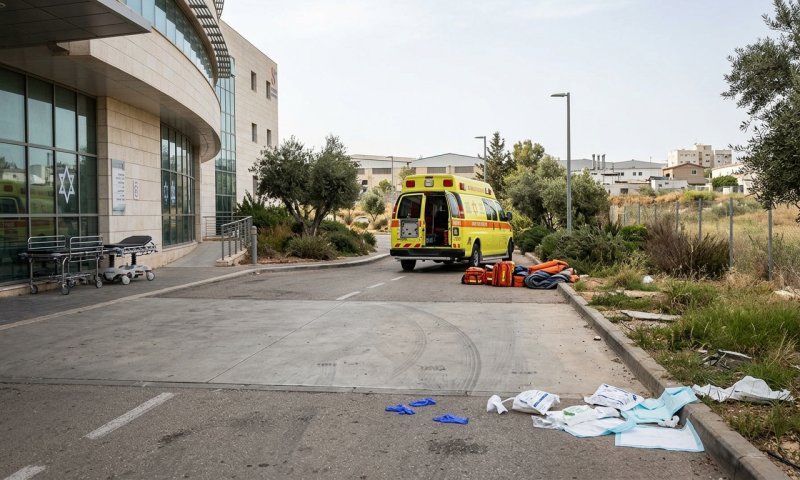 גבר בן 50 נפצע קשה ופונה לבית החולים כשהוא מחוסר הכרה