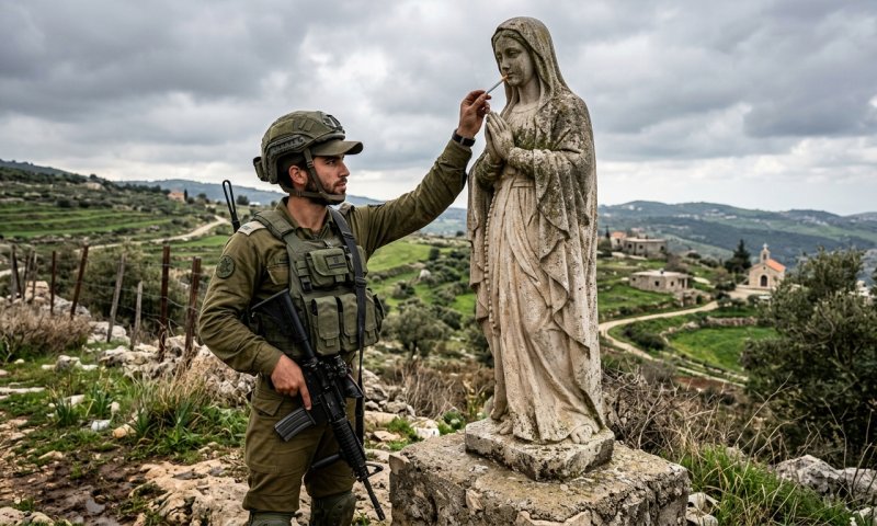 חייל שהכניס סיגריה לפי פסל מריה בלבנון נשפט ל-21 ימי מחבוש