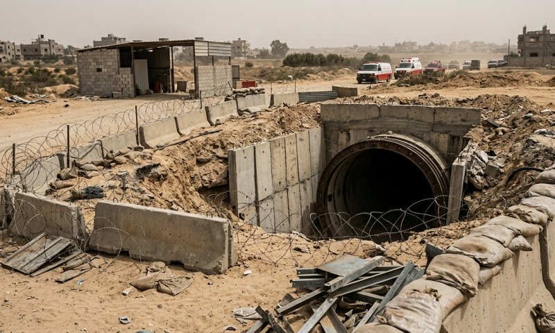 צה"ל השמיד מנהרת חמאס באורך מאות מטרים בצפון הרצועה