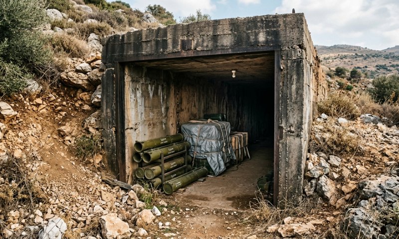 חשיפה בדרום לבנון: בור ממולכד עם 900 ק"ג חבלה ומחסן רקטות